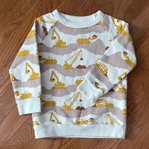 Winter Water Factory Construction Print Sweatshirt